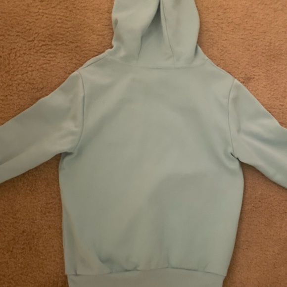 Adidas Light Blue And Pink Hooded Sweatshirt For Girls- Size 7/8 Small Hoodie - Picture 5 of 6